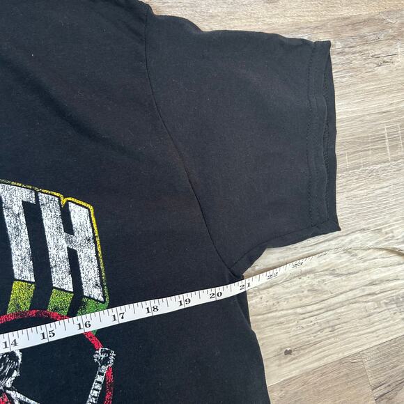 Aerosmith Tee Black Cotton 50 Years Boston Concert T-Shirt 2022 Rock Band - Picture 7 of 8